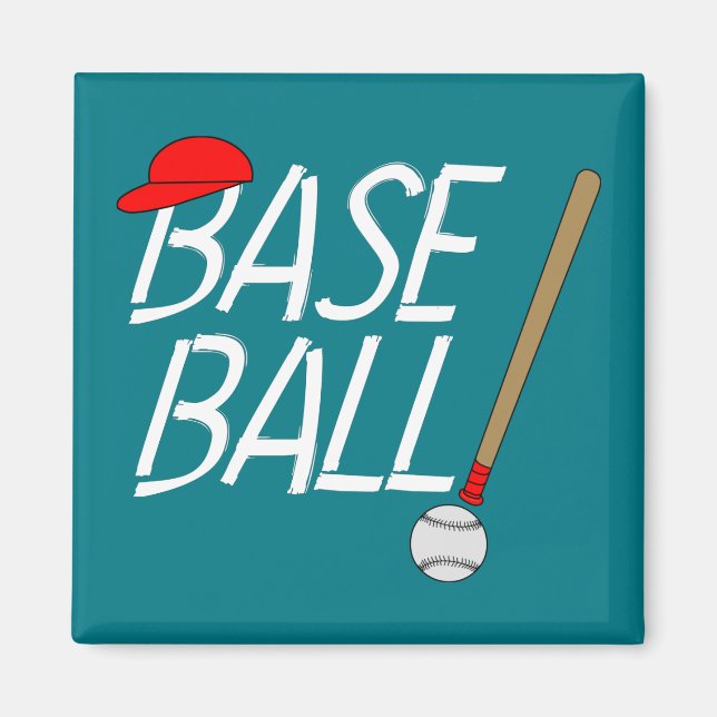 Baseball-utrop Magnet (Framsidan)