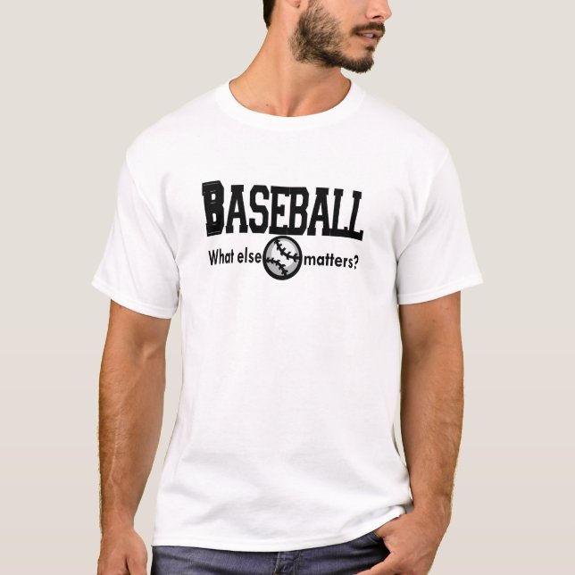 Baseball, vad annat betyder T-tröja och Gifts. Tee (Framsida)