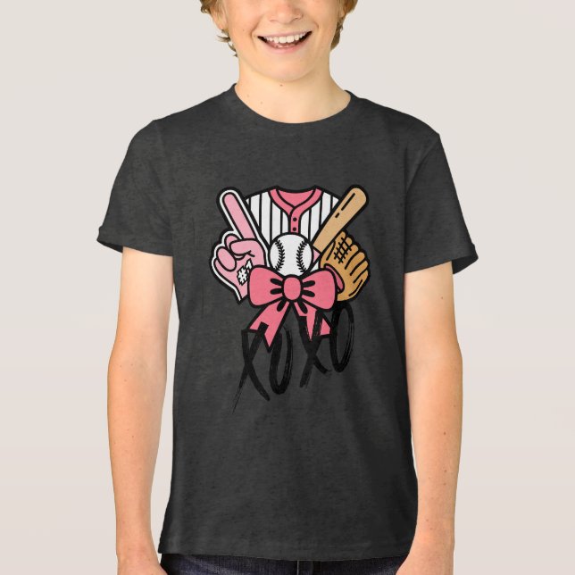 Baseball Valentine's day Shirt  T (Framsida)