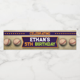 Baseball Vattenflaska-etikett Vattenflaskor Etikett