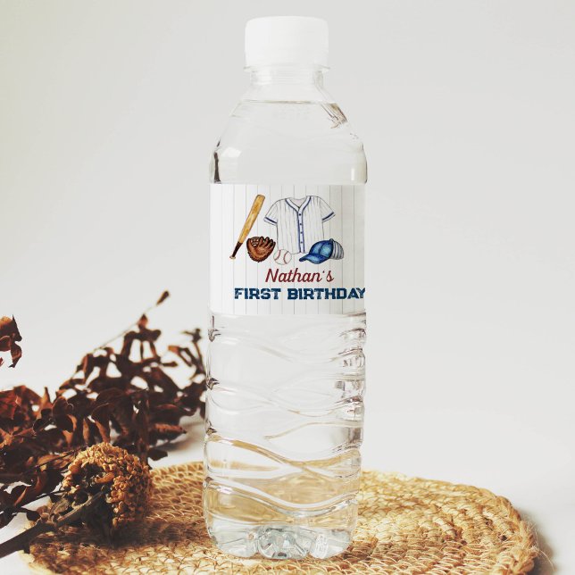 Baseball Vattenflaska-Födelsedagsfest Vattenflaskor Etikett (Skapare uppladdad)