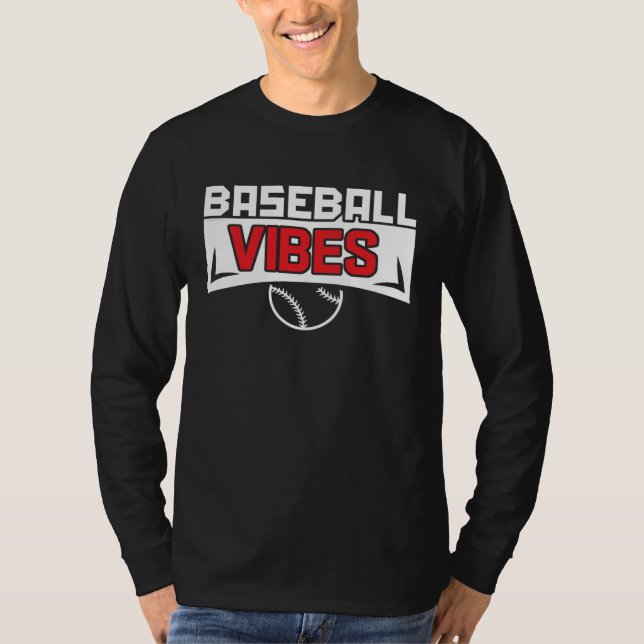 Baseball Vibes Baseball Coach Pitcher Batter Catch T Shirt (Framsida)