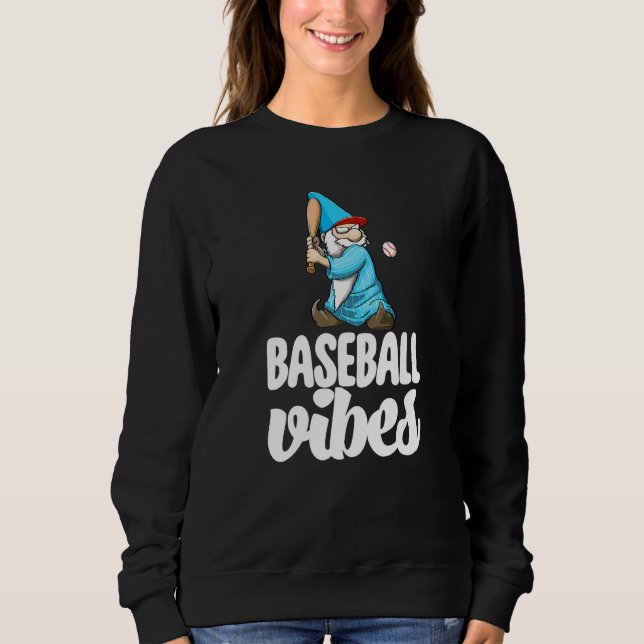 Baseball Vibes Gnome  Baseball Game Celebration Wo T Shirt (Framsida)