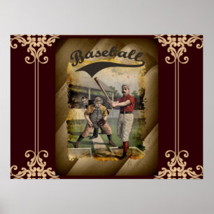 Baseball:Vintage affisch