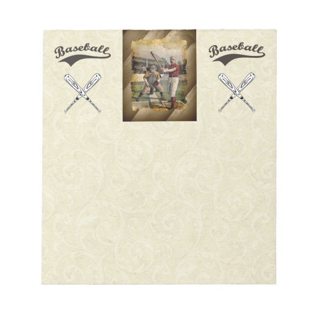 Baseball:Vintage Anteckningsblock (Framsida)