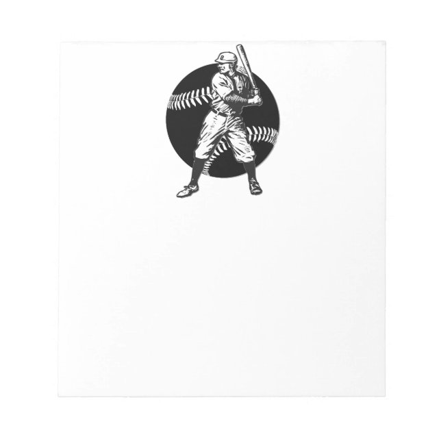 Baseball:Vintage Anteckningsblock (Framsida)