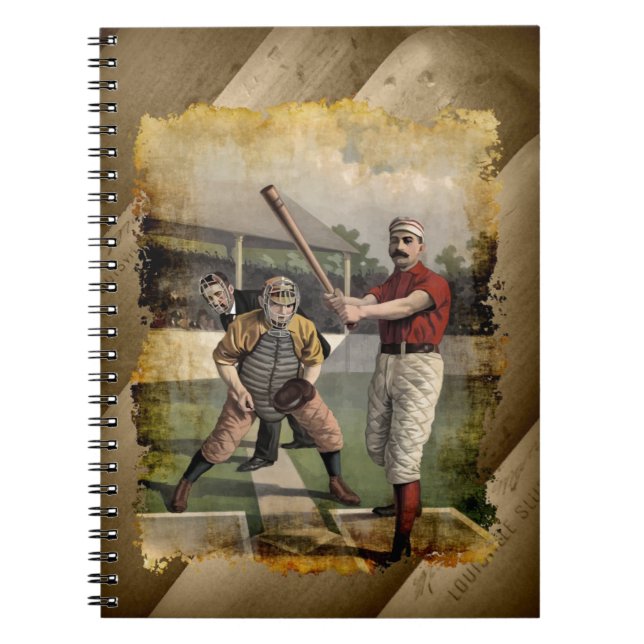 Baseball:Vintage Anteckningsbok (Framsidan)