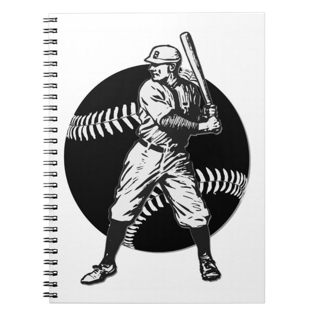 Baseball:Vintage Anteckningsbok (Framsidan)