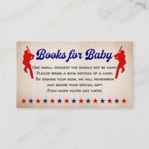 Baseball, Vintage, Bokar för baby-visitkort Visitkort