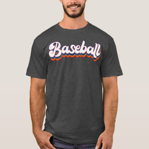 Baseball Vintage Lettering T Shirt