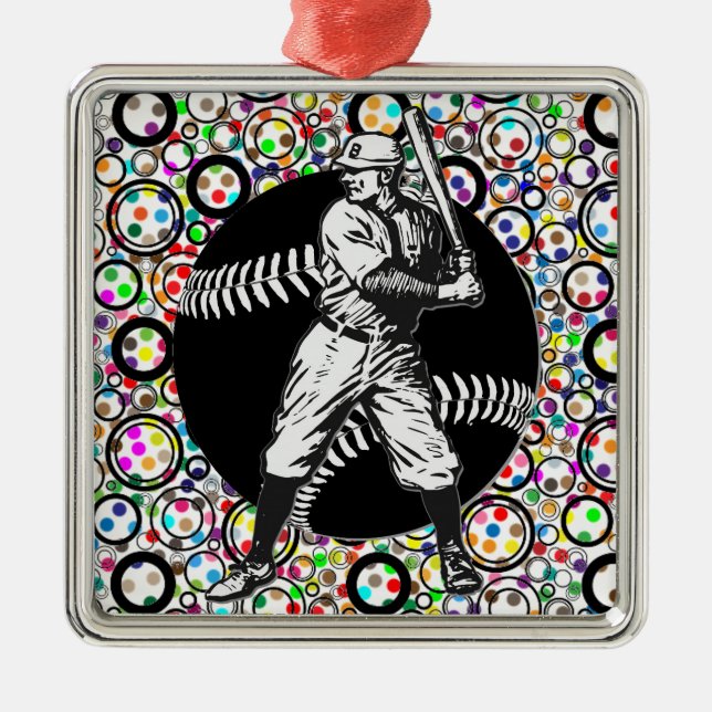 Baseball:Vintage Metall Ornament (Framsidan)