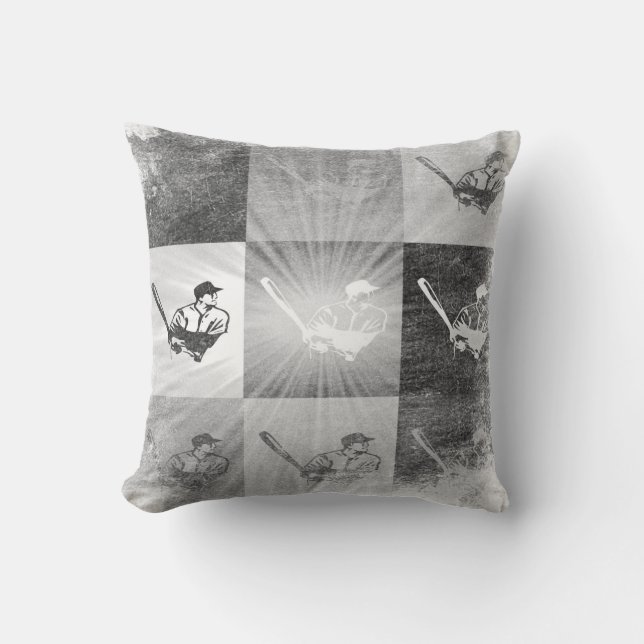 Baseball vintage Pillow Kudde (Framsida)