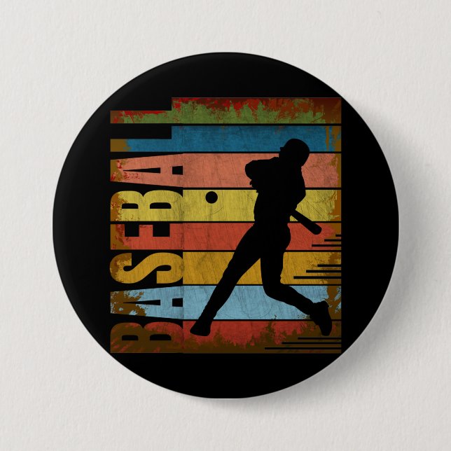 BASEBALL VINTAGE STIL KNAPP (Framsida)