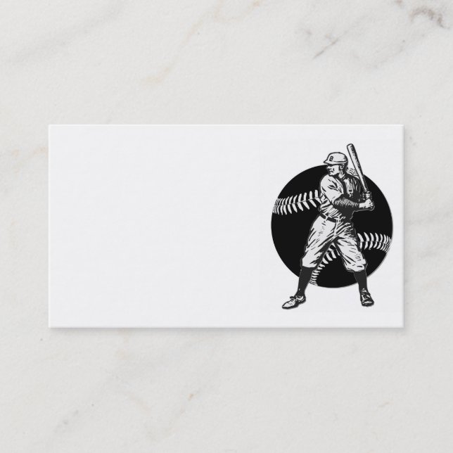 Baseball:Vintage Visitkort (Framsida)