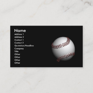 baseball visitkort
