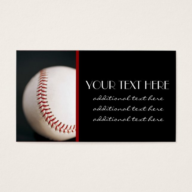 Baseball Visitkort (Framsidan)