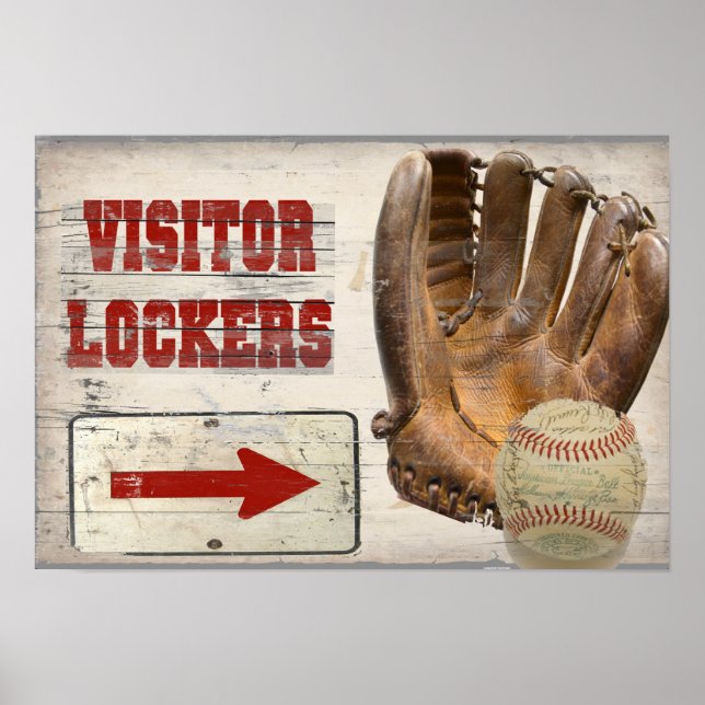 Baseball Visitor Locker Poster (Framsidan)