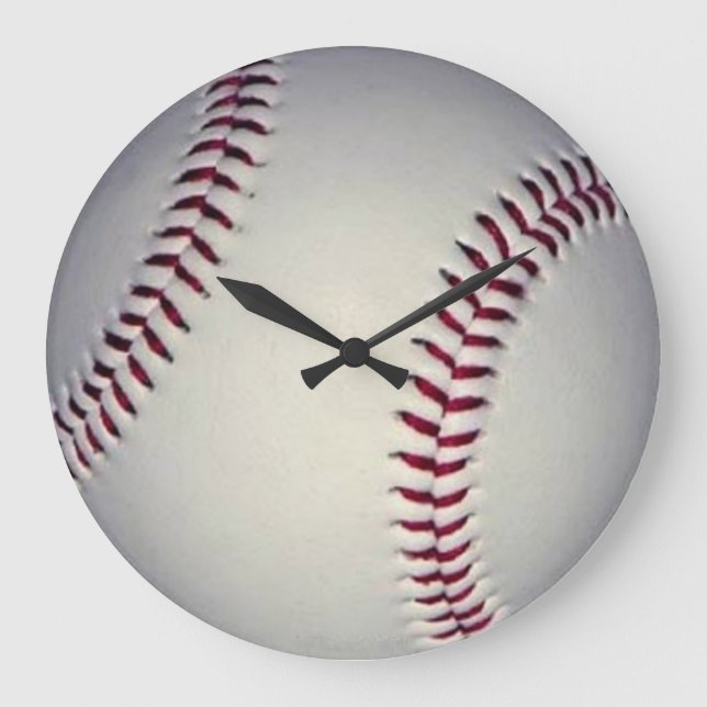 Baseball Wall Clock Stor Klocka (Framsida)