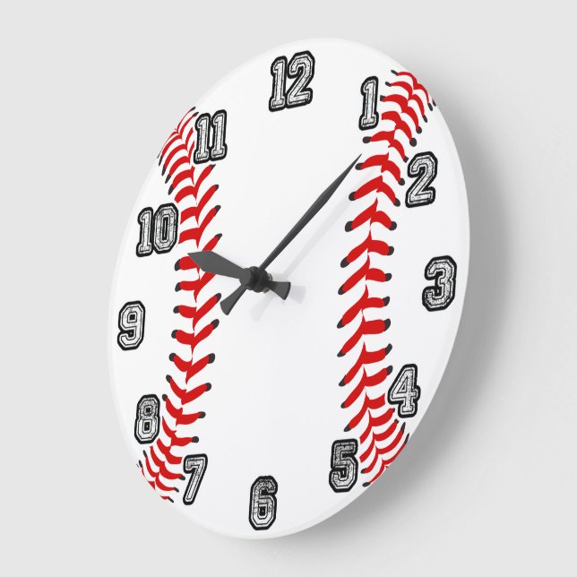 Baseball Wall Clock Stor Klocka (Vinkel)
