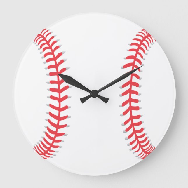 Baseball Wall Clock Stor Klocka (Framsida)