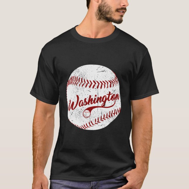 Baseball Washington DC-teamet Kärlek Baseball T Shirt (Framsida)