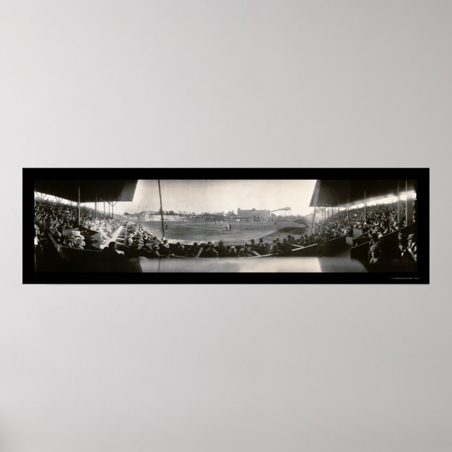 Baseball Washington Park Photo 1911 Poster (Framsidan)