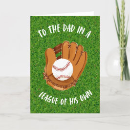 Baseball Watercolor Fars dag kort