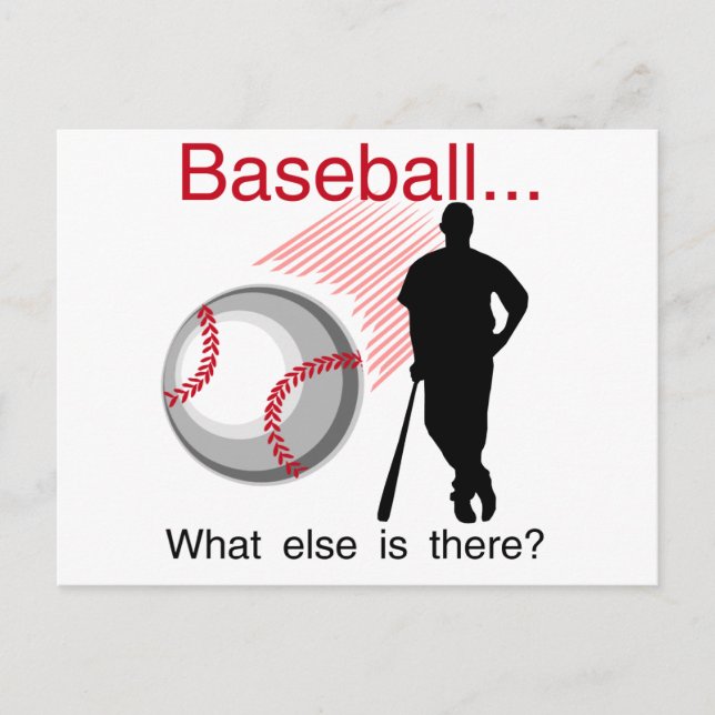 Baseball What Else T-shirts and Gifts Vykort (Framsida)