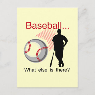 Baseball What Else T-shirts and Gifts Vykort
