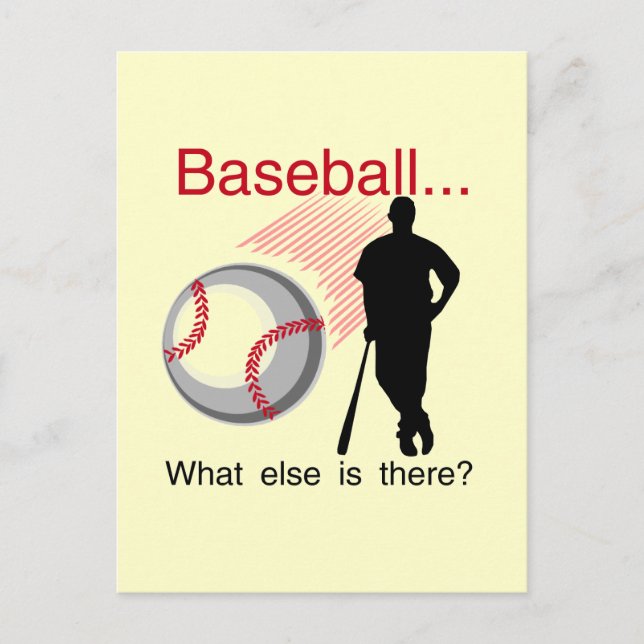 Baseball What Else T-shirts and Gifts Vykort (Framsida)