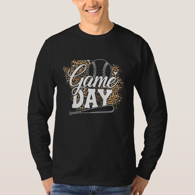 Baseball Womens Game Day Baseball Player Softball  T Shirt (Framsida)