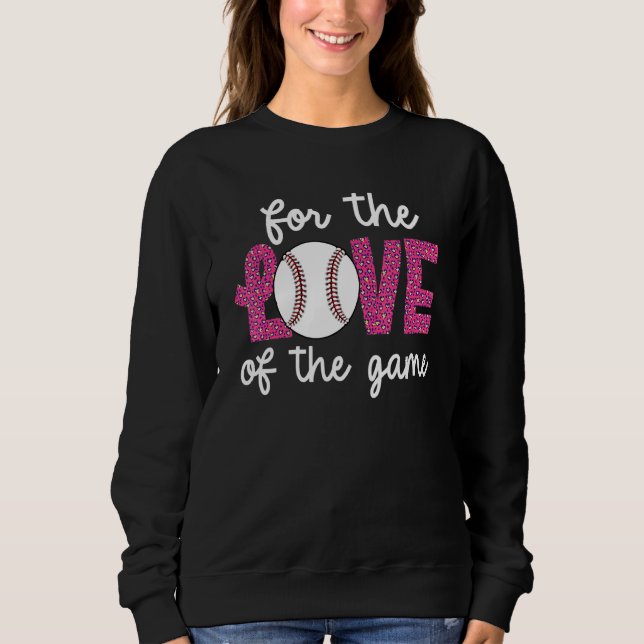 Baseball Womens Leopard Pattern Baseball Girl 7 T Shirt (Framsida)