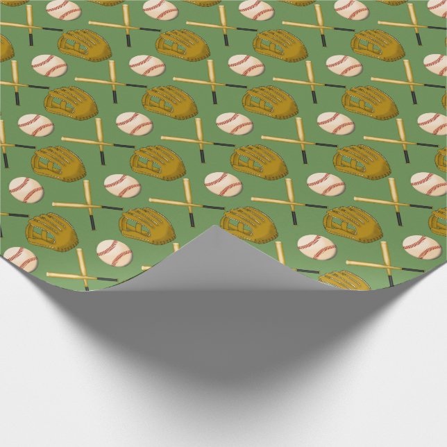 Baseball Wrapping Papper Presentpapper (Hörn)