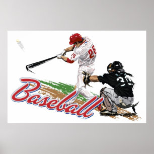 Baseballaffisch Poster