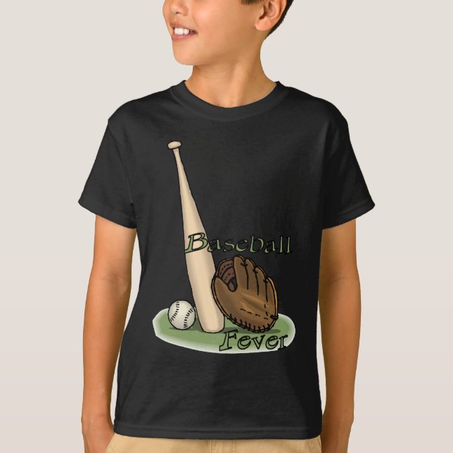 baseballälskare tee shirt (Framsida)