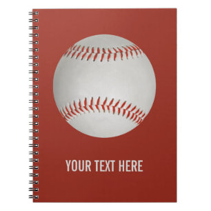Baseballanpassningsbaranteckningsbok Anteckningsbok