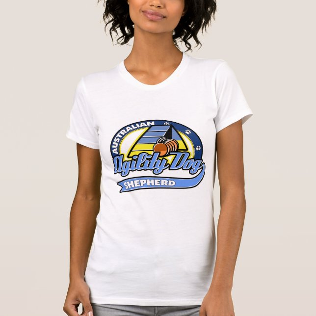 Baseballaustralian shepherdAgility Tee (Framsida)