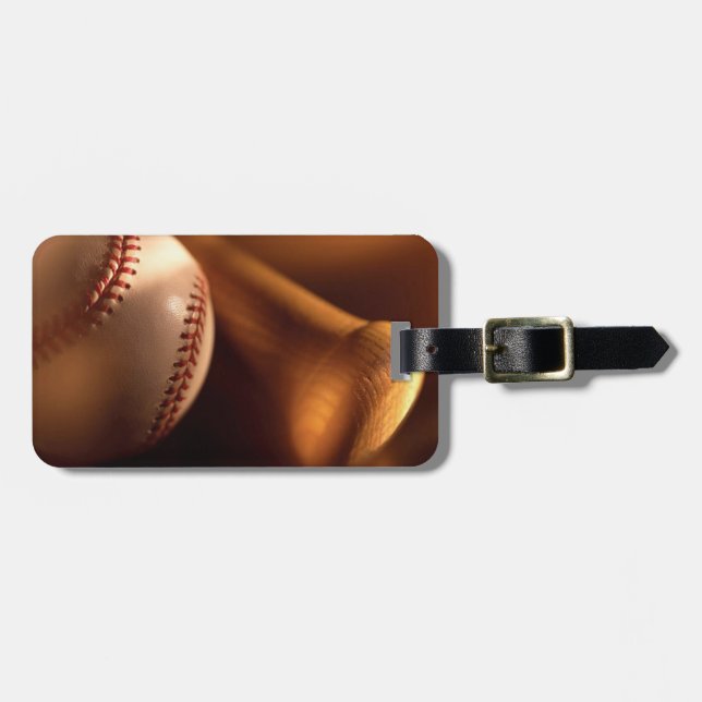 baseballbagagemärkre bagagebricka (Horisontell Framsida)