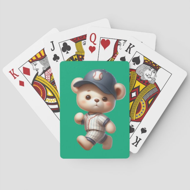 Baseballbjörnar 1 casinokort (Baksidan)
