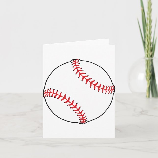 Baseballboll noterar kort (Framsida)