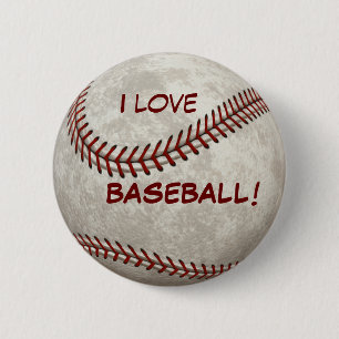 Baseballbollspelet "älskar jag BASEBALL!", Sportar Knapp