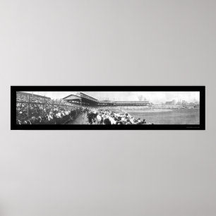 BaseballChicago Pitt foto 1908 Poster