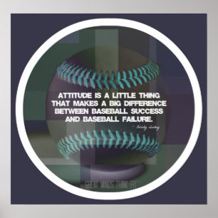 Baseballcitationsteckenaffisch 010 poster
