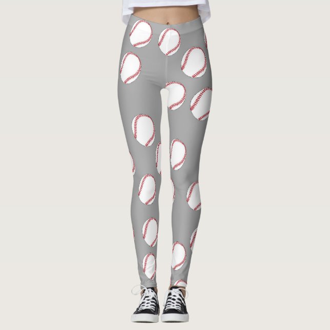 Baseballdamasker Leggings (Framsida)