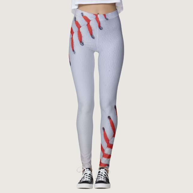 Baseballdamasker Leggings (Framsida)