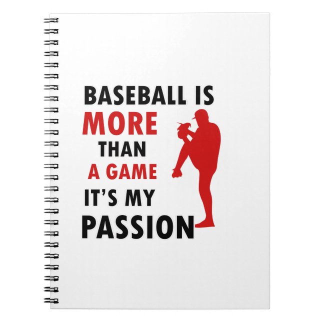 BASEBALLDESIGN ANTECKNINGSBOK MED SPIRAL (Framsidan)