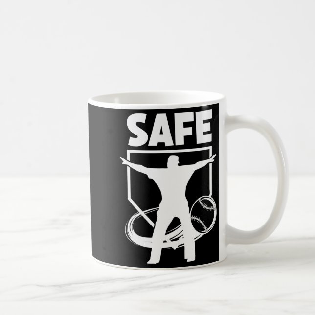 Baseballdomare Bästa domarens anrop Säker T-shirt  Kaffemugg (Höger)