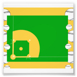 Baseballfält Fototryck