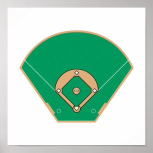 Baseballfält Poster