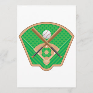 Baseballfältinbjudningar Inbjudningar
